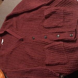 American Eagle knit oversized button cardigan